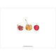 Watercolor Honey and Apple Jewish New Year Cards Image 2 of 2